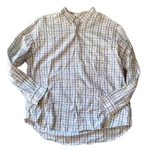 IZOD XXL Plaid Button Down Shirt
